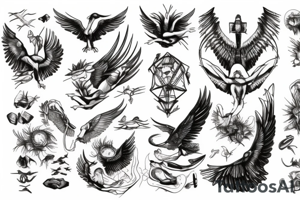 Icarus tattoo idea