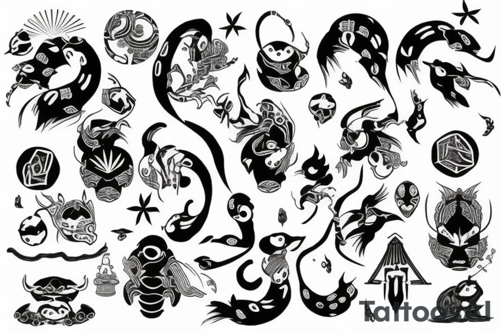 Japanese with a hint of Nordic tattoo idea