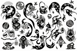 Japanese with a hint of Nordic tattoo idea