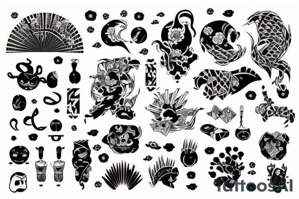 Japanese with a hint of Nordic tattoo idea