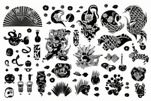 Japanese with a hint of Nordic tattoo idea