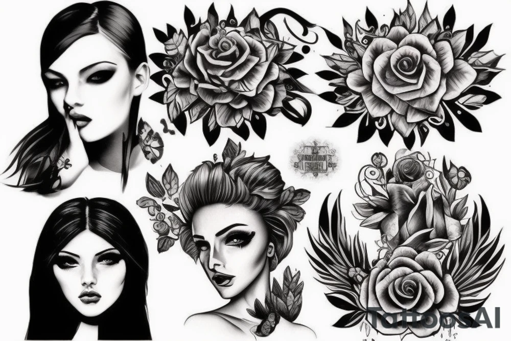 легионер с мечом и щитом tattoo idea