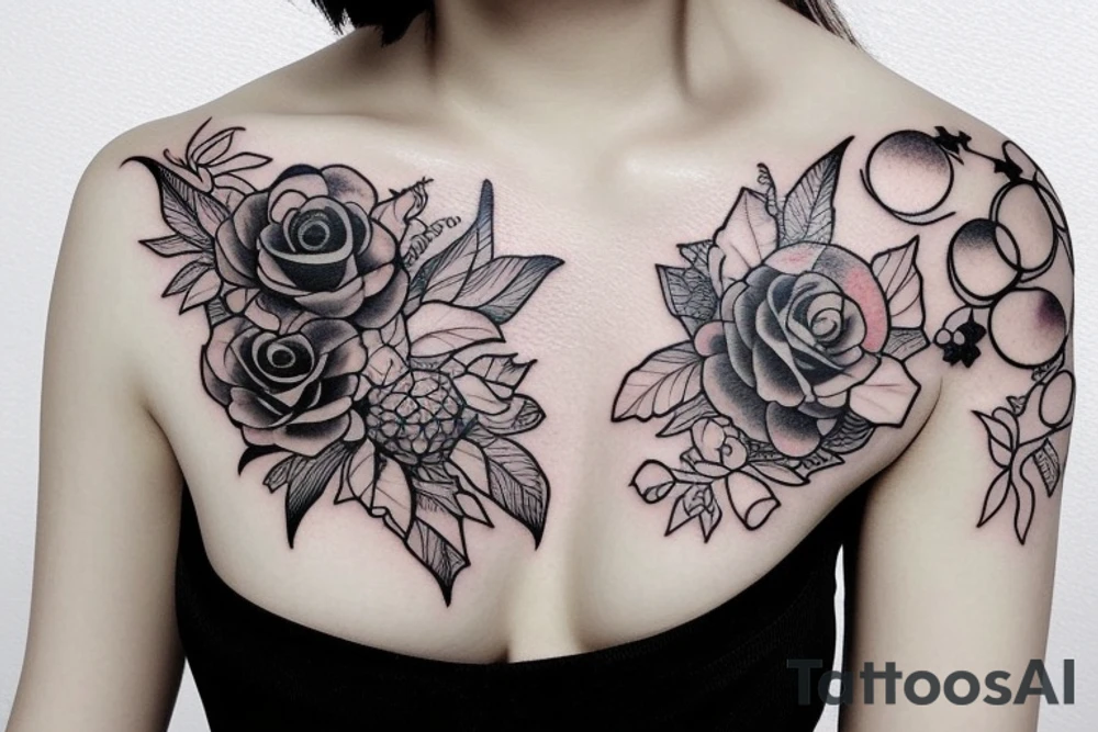 кот и луна tattoo idea