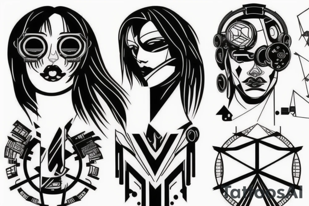 Cyberpunk tattoo idea