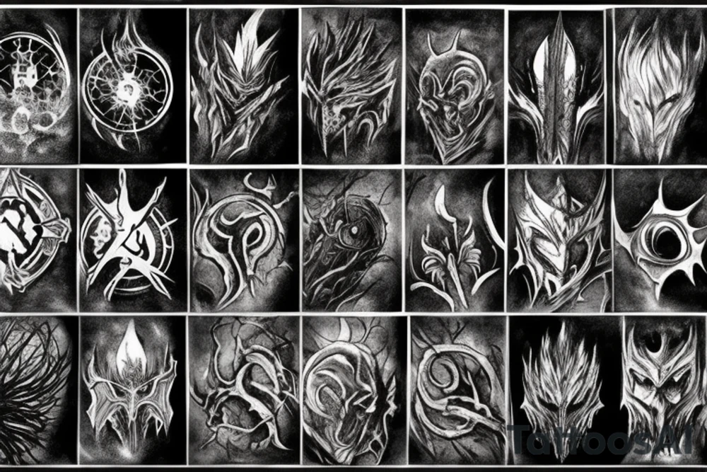 Bloodborne elden Ring Dark Souls tattoo idea