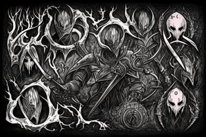 Bloodborne elden Ring Dark Souls tattoo idea