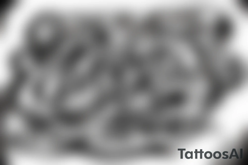 "solve" the letters are starting to melt tattoo idea