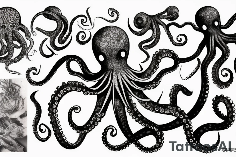 octopus cyborg tattoo idea
