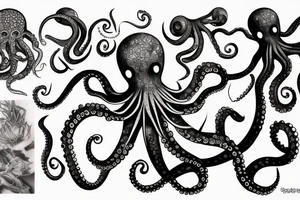 octopus cyborg tattoo idea
