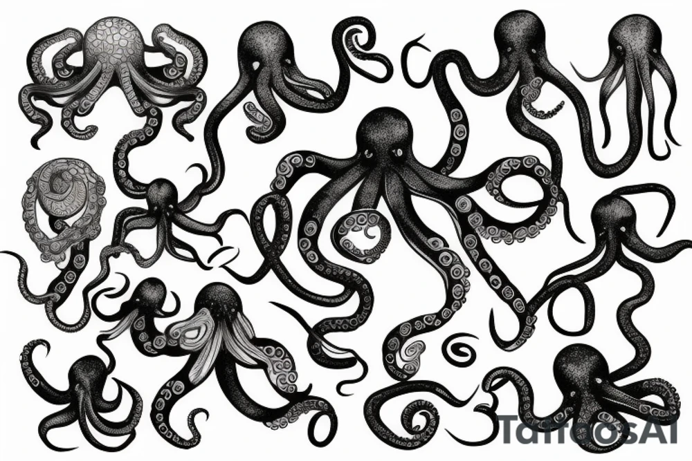 octopus cyborg tattoo idea