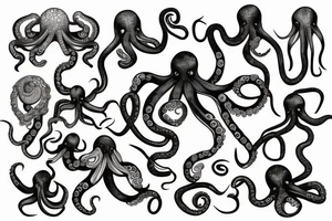 octopus cyborg tattoo idea