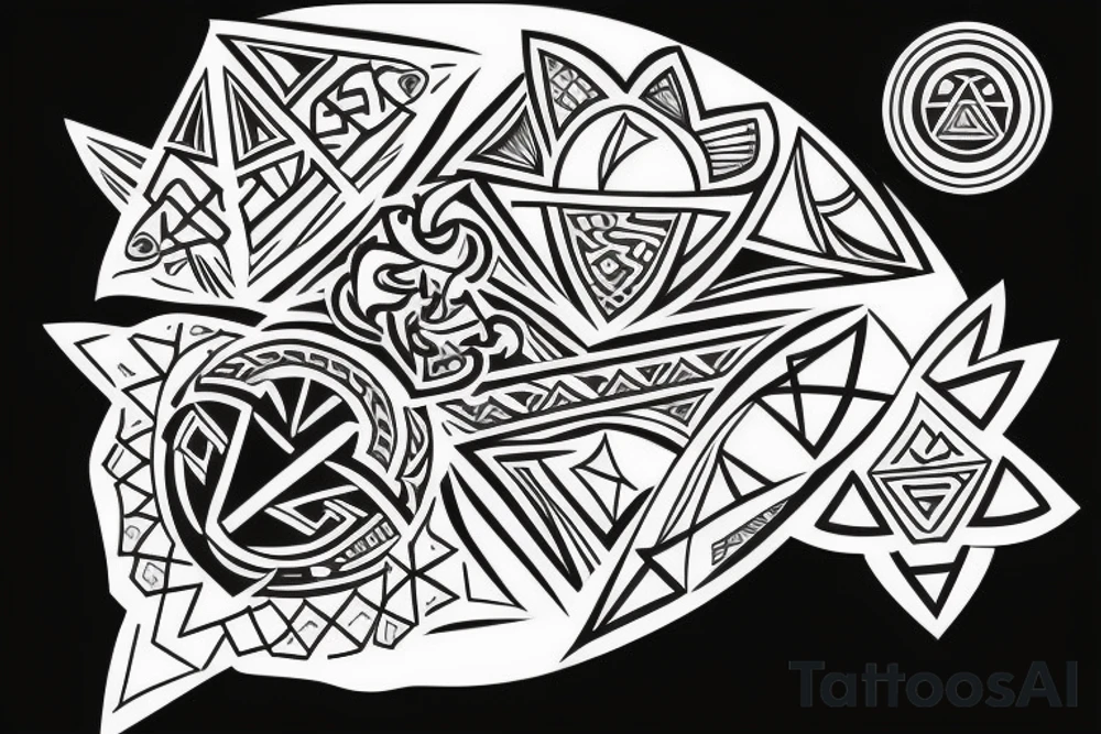 polynesian with triforce tattoo idea
