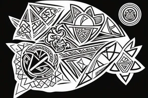polynesian with triforce tattoo idea