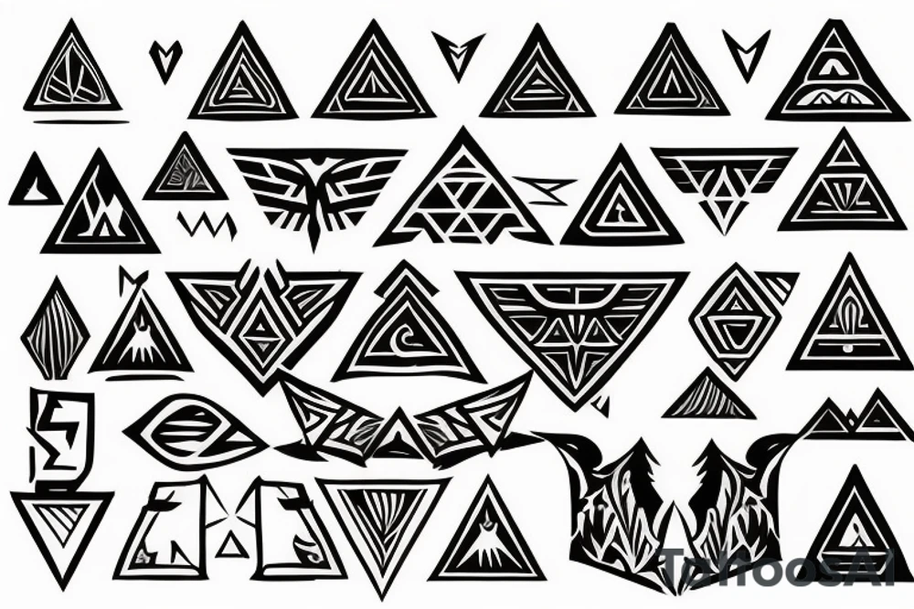 polynesian with triforce tattoo idea