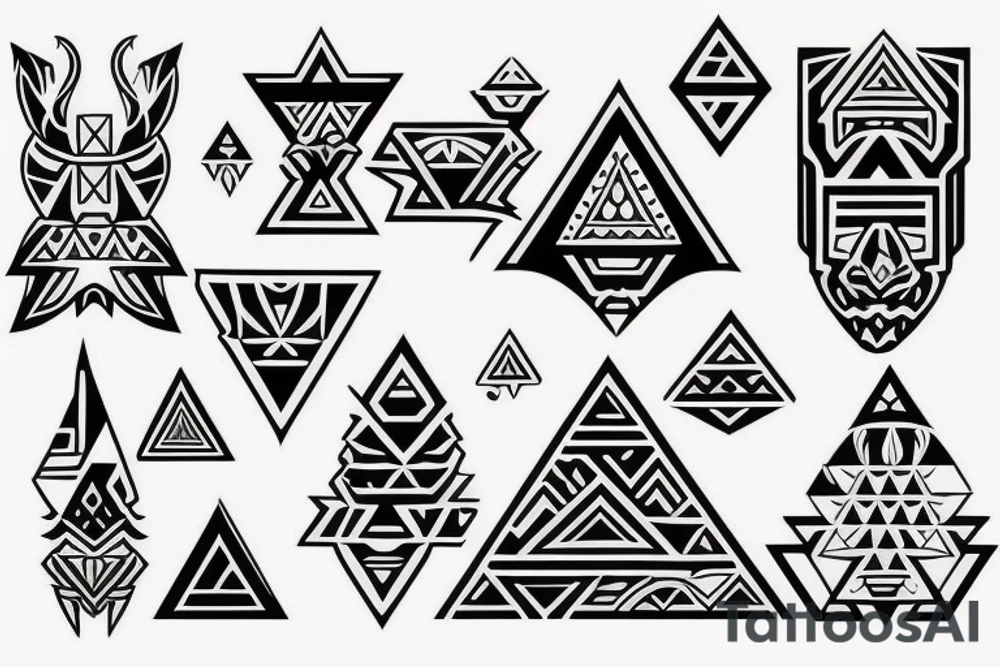 polynesian with triforce tattoo idea