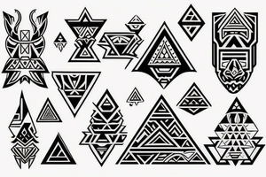 polynesian with triforce tattoo idea