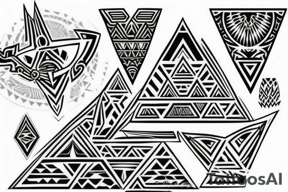 polynesian with triforce tattoo idea