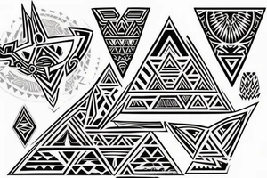 polynesian with triforce tattoo idea