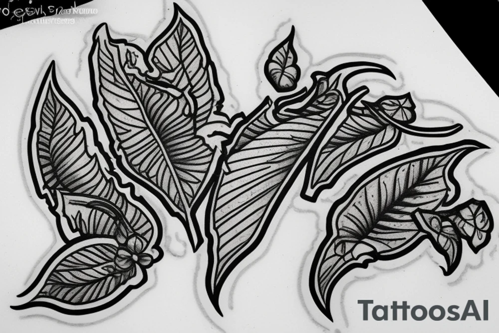 Foliage green chilli tattoo idea