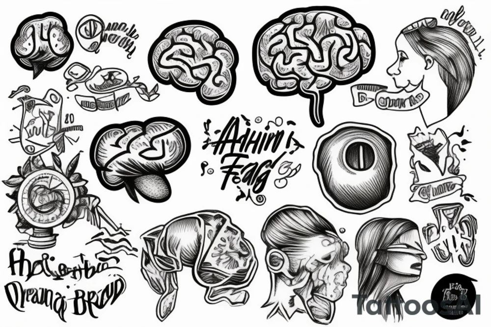 Adhd brain fog tattoo idea