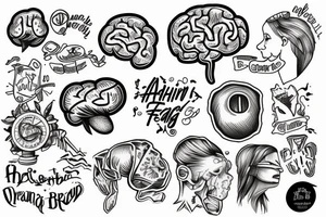 Adhd brain fog tattoo idea