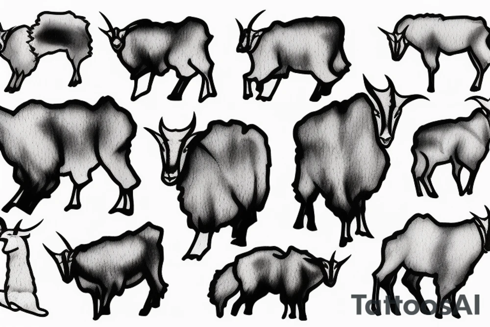 Mountain Goat tattoo idea