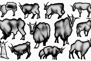 Mountain Goat tattoo idea