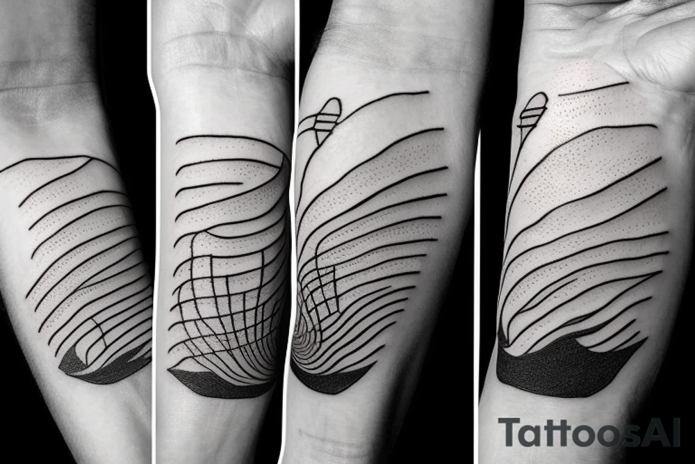 Dune themed small shai-hulud tattoo idea