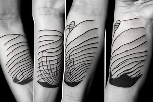 Dune themed small shai-hulud tattoo idea