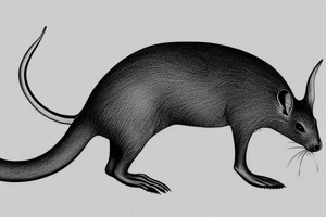 Dune themed muad’dib desert kangaroo mouse tattoo idea