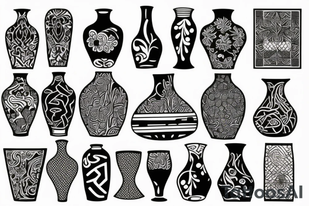 broken vase tattoo idea