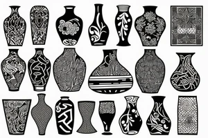 broken vase tattoo idea