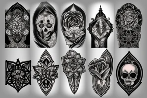 gothic architecture tattoo idea