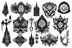 gothic architecture tattoo idea