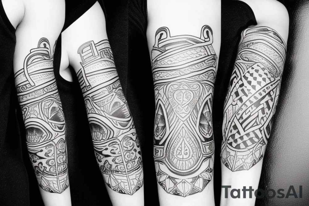 Nordic sleeve tattoo idea
