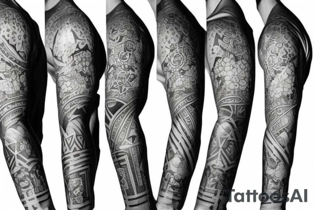Nordic sleeve tattoo idea