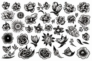 Flower coming out of a ship tattoo idea