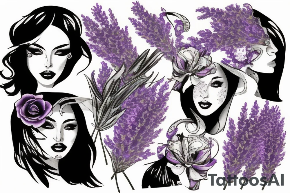Lavender tattoo idea