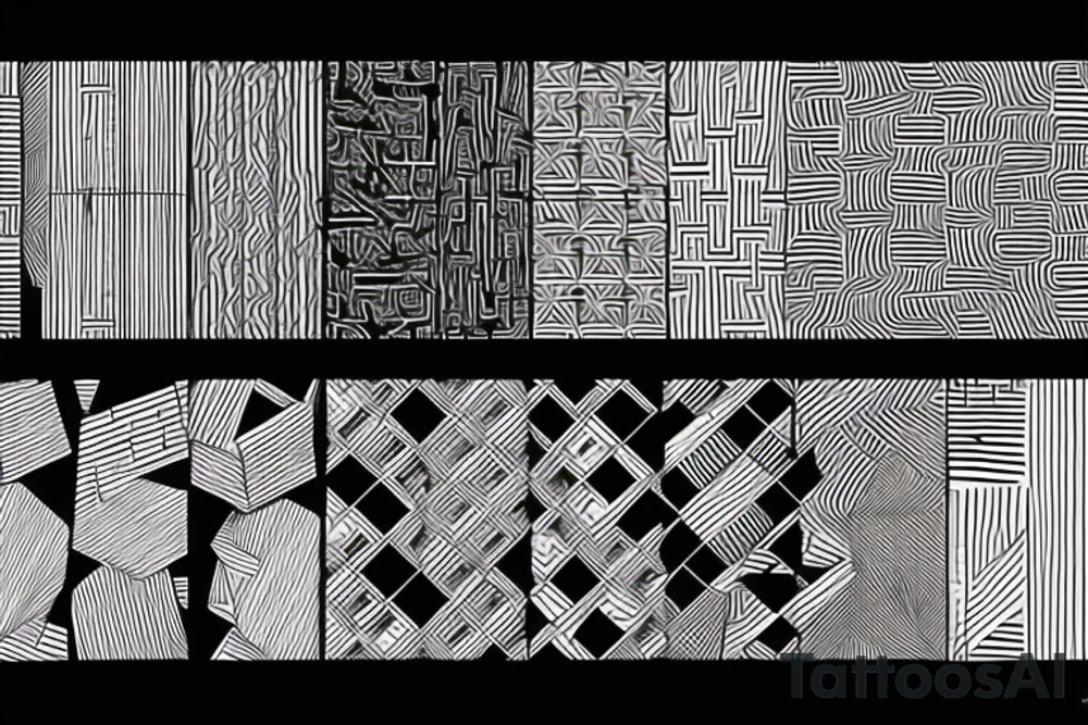 Squares and lines, space, future tattoo idea