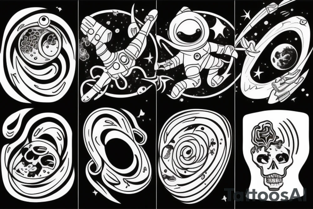 space blackhole tattoo idea