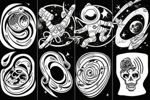 space blackhole tattoo idea