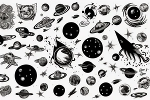 space blackhole tattoo idea
