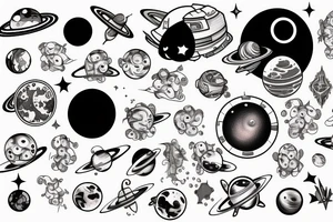 space blackhole tattoo idea