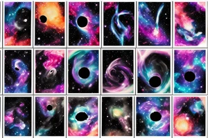 space blackhole colorful galaxy nebula blast black_hole tattoo idea