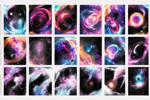 space blackhole colorful galaxy nebula blast black_hole tattoo idea