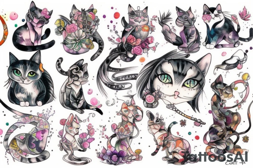 cat goddess tattoo idea