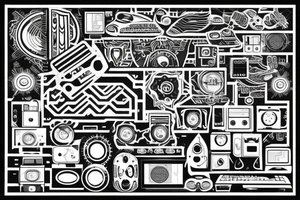 computer circuit tattoo idea