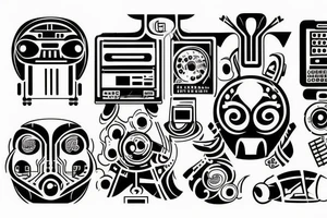 computer circuit tattoo idea