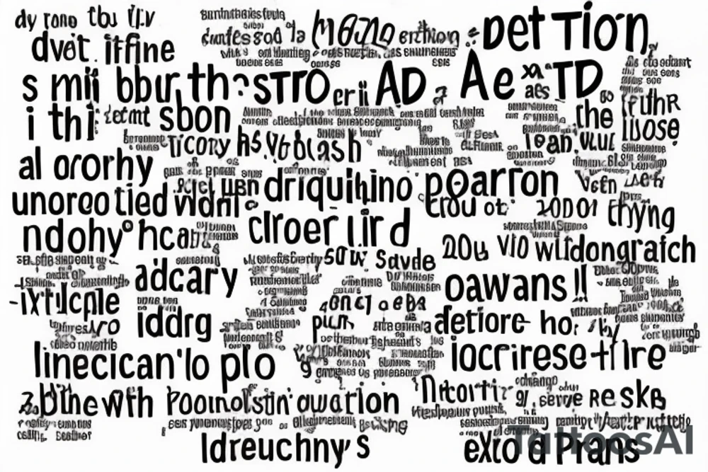 I suffer from ADHD and it’s something that has had a huge influence on the directions my life has taken. From career choice to friends and sadly alcoholism and addiction. It has its perks too like extreme intelligence as I have an IQ of 164. The themes I want are one in a billion so unique but also very lonely. tattoo idea
