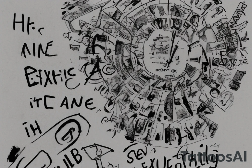 I suffer from ADHD and it’s something that has had a huge influence on the directions my life has taken. From career choice to friends and sadly alcoholism and addiction. It has its perks too like extreme intelligence as I have an IQ of 164. The themes I want are one in a billion so unique but also very lonely. tattoo idea